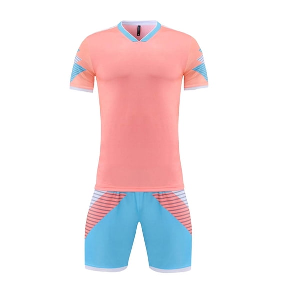 NAISIBABY Boys Athletic Shorts Sets, Basketball Football Short Sleeve Activewear 2-Piece Summer Sports Outfits Pink Size 14
