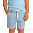 thumbnail image 1 of NAISIBABY Boys Athletic Shorts, with Pockets Cotton Loose Drawstring Kids Causal Sports Shorts Light Blue Size 10T, 1 of 6