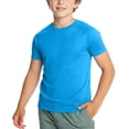 thumbnail image 1 of NAISIBABY Boys Athletic T-Shirt, Performance Short Sleeve Quick-Dry Kids Casual Active Tee Blue 11T, 1 of 5