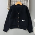 thumbnail image 1 of NAISIBABY Boys Cardigan Sweater, Long Sleeve with Pockets Buttons V-Neck Casual Fashion Knit Outwear Dark Blue 5T, 1 of 9