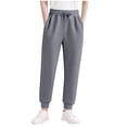 thumbnail image 1 of NAISIBABY Boys Fleece Sweatpants 8T, Drawstring with Pockets Active Fit Casual Workout Jogger Pants Dark Gray(5-16T), 1 of 4