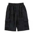thumbnail image 1 of NAISIBABY Boys Girls Cargo Shorts, New Causal Tie Dye Pockets Summer Shorts Black 10-11 T, 1 of 5