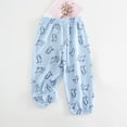 thumbnail image 1 of NAISIBABY Boys Girls Casual Pants, Cotton Linen Thin Prints Home Mosquito Proof Pants Light Blue 3-4T, 1 of 6
