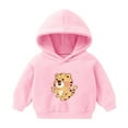 thumbnail image 1 of NAISIBABY Boys Girls Hoodies, Casual Cute Prints Long Sleeve Pullover Tops Pink 6T, 1 of 2