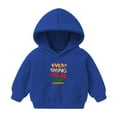thumbnail image 1 of NAISIBABY Boys Girls Hoodies, Casual Long Sleeve Cute Prints Kids Pullover Sweatshirts Blue 6T, 1 of 2