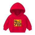 thumbnail image 1 of NAISIBABY Boys Girls Hoodies, Casual Long Sleeve Cute Prints Kids Pullover Sweatshirts Red 6T, 1 of 1