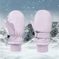 thumbnail image 1 of NAISIBABY Boys Girls Ski Mittens, Waterpoof Thermal Stretchy Cuff Kids Winter Outdoor Snow Gloves Purple 6Months, 1 of 4