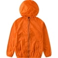 thumbnail image 1 of NAISIBABY Boys Girls Sunscreen Jacket, Thin Breathable Long Sleeve Solid Casual Outwear Orange 130, 1 of 3