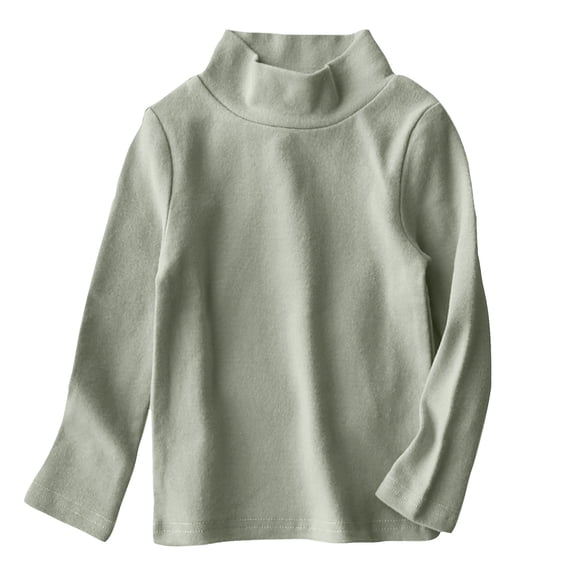 NAISIBABY Boys Girls Sweater, Casual Solid Cotton Warm Bottom Knitwear Pullovers Top Green 1T