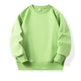 thumbnail image 1 of NAISIBABY Boys Girls Sweatshirt, Crewneck Pullover Long Sleeve Loose Cotton Spring Fall Basic Tops Army Green 1T, 1 of 5