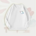thumbnail image 1 of NAISIBABY Boys Girls Sweatshirt, Long Sleeve Cute Graphic Crew Neck Cotton Casual Pullover Tops White 16T, 1 of 6