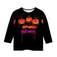 thumbnail image 1 of NAISIBABY Boys Halloween Shirts, Fashion Pumpkin 3/4 Sleeve Crewneck Causal Pullover Tees Multicolor 4T, 1 of 4