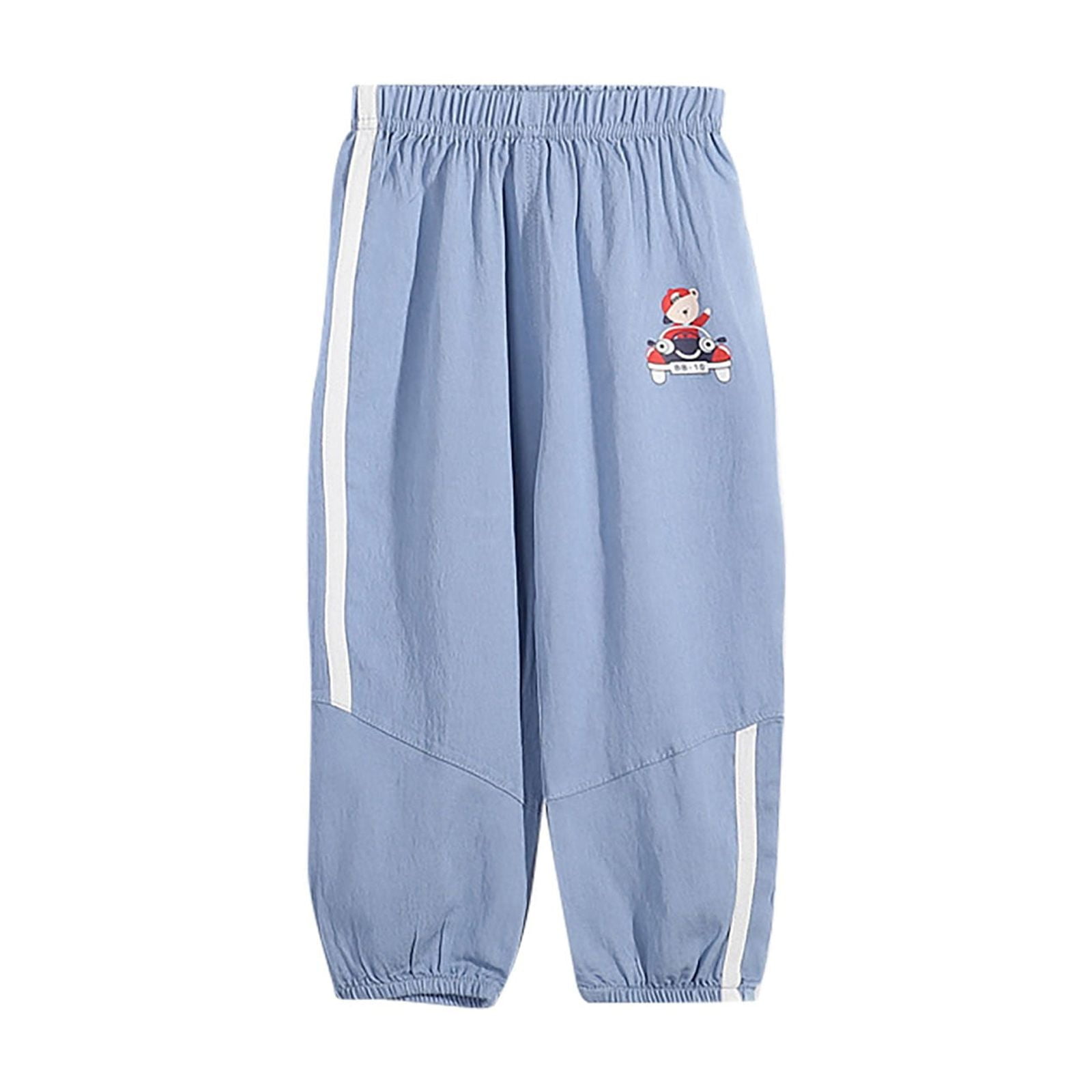 Stretchable Plain Pant In Jeans Stuff Blue Color For Boy/Girl main image 1