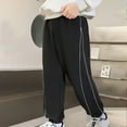 thumbnail image 1 of NAISIBABY Boys Jogger Pants, Baggy Fit Elastic Waist Winter Warm Causal Athletic Fleece Sweatpants Black 11T, 1 of 5