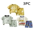 thumbnail image 1 of NAISIBABY Boys Outfit 6-Piece, Shorts Sleeve T-Shirt Elastic Waist Shorts Graphic Causal Set 9-10T, 1 of 1