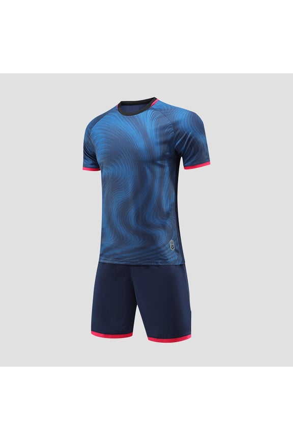 Boys Outfit Sets 10-12, Basketball Jersey Shirt and Shorts Quick-Dry Summer Sports Outfits 2-Piece Dark Blue(4-13T)