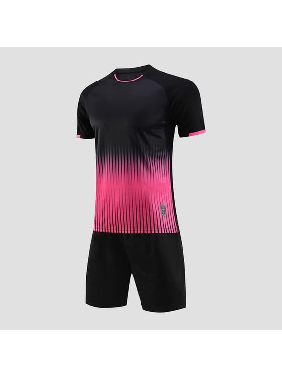 Boys Outfit Sets, Quick-Dry Basketball Jersey Shirts and Shorts Summer Athletic Sets Black 5T