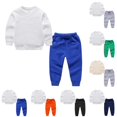 thumbnail image 1 of NAISIBABY Boys Outfit Sets Size 6, Long Sleeved Sweatshirt With Sweatpants Elastic Waist Causal 2-Piece Set Blue, 1 of 5