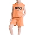 thumbnail image 1 of NAISIBABY Boys Outfit Sets, Trendy Hooded Tank Tops and Shorts 2026 Summer Casual Sports Clothes 2-Piece Orange Size 14, 1 of 5