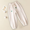 thumbnail image 1 of NAISIBABY Boys Pants, Causal Plush Elastic Waist Winter Kids Active Pants White 7T, 1 of 7