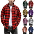 thumbnail image 1 of NAISIBABY Boys Plaid Button Up Shirt 8T, Long Sleeve Casual Fashion Lapel Kids Fall Shirt Jackets Red(4-15T), 1 of 7