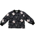 thumbnail image 1 of NAISIBABY Boys Puffer Jacket, Thicken Warm Button-Up Graphic Lightweight Kids Winter Quilted Coat Black 7T, 1 of 2