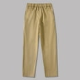 thumbnail image 1 of NAISIBABY Boys School Uniform Pants 6 T, with Pockets Straight Leg Elastic Waist Pull On Dressy Pants Khaki(3-16T), 1 of 8