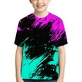 thumbnail image 1 of NAISIBABY Boys Short Sleeve, Colorful Prints Crew Neck Cotton T-Shirt Multi-color 4T-15T, 1 of 4