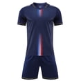thumbnail image 1 of NAISIBABY Boys Shorts Sets 2-Piece, Quick Dry Breathable Performance T-Shirt and Shorts Basketball Running Athletic Outfits Dark Blue Size 2, 1 of 4