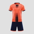 thumbnail image 1 of NAISIBABY Boys Sports Sets Clothes, Quick Drying Performance T-Shirt Basketball Shorts Athletic Outfits 2-Piece Orange 5T, 1 of 4
