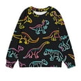 thumbnail image 1 of NAISIBABY Big Boys Sweatshirts, Crewneck New Print Long Sleeve Kids Casual Pullover Tops Black 9T, 1 of 3