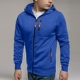 thumbnail image 1 of NAISIBABY Boys Zip Up Hoodies, Loose Fit Fall Winter Long Sleeve Kids Fashion Hooded Sweatshirt Jacket Blue 7T, 1 of 9