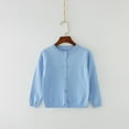 thumbnail image 1 of NAISIBABY Cardigan Sweater for Boys Girls, Knitted Buttons Long Sleeve Kids Basic Solid Clothes Sky Blue 3-4T, 1 of 3