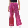 thumbnail image 1 of NAISIBABY Flare Pants for Girls, Stretchy Soft with Pockets High Waist Kids Casual Stage & Party Wear Dress-Up Pants Hot Pink Size 9, 1 of 4