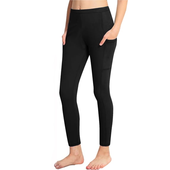 NAISIBABY Girls Active Leggings, Strech High Waist with Pockets Yoga Running Workout Tight Pants Black 3-4T
