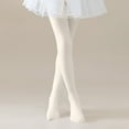 thumbnail image 1 of NAISIBABY Girls Ballet Pantyhose (3-15T), High Waisted Fleece Lined Stretchy Winter Thermal Footed Tights White, 1 of 8