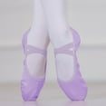 thumbnail image 1 of NAISIBABY Girls Ballet Shoes, Non-slip X Strap Soft Fitness Gymnastics Dance Shoes Purple, 1 of 6