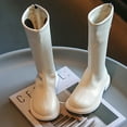 thumbnail image 1 of NAISIBABY Girls Boots, Simple Fashion Solid Color Over Knee Daily Fall Winter Princess Boots Beige 12.5, 1 of 7