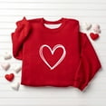 thumbnail image 1 of NAISIBABY Girls Boys Hoodie, Crewneck Long Sleeve Fleece Lined Pullover Valentine's Day Sweatshirt Red 5T, 1 of 5