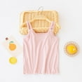 thumbnail image 1 of NAISIBABY Girls Camisoles, Cute Bow Spaghetti Strap Ruffled Hem Ultra-Soft Tank Tops Pink 8-9T, 1 of 6