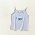 thumbnail image 1 of NAISIBABY Girls Camisoles, Ultra-Soft Cute Prints Cotton Spaghetti Strap Tank Tops Light Blue 4-5T, 1 of 3