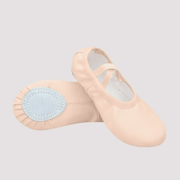 NAISIBABY Girls Dance Shoes, Non-slip Split Sole Soft Fitness Yoga Ballet Flat Shoes Khaki