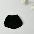thumbnail image 1 of NAISIBABY Girls Dolphin Shorts, Cotton Elastic Waist Solid Color Active Sports Running Shorts Black 2-3T, 1 of 3
