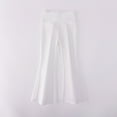 thumbnail image 1 of NAISIBABY Girls Flare Pants, Stretchy Banded Waist Slim Fit Casual Yogo Sports Leggings Bottoms White 4T, 1 of 5