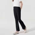 thumbnail image 1 of NAISIBABY Girls Flared Pants, Cotton Causal High Waisted Stretchy Yoga Leggings Pants Black 6 T, 1 of 7