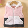 thumbnail image 1 of NAISIBABY Girls Fleece Jacket, Sleeveless Warm Hooded Zipper with Pockets Fall Winter Thick Warm Vest Outerwear Black 13T, 1 of 5