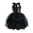 thumbnail image 1 of NAISIBABY Girls Flower Sequin Dress, Mesh Pageant Rainbow Tutu Birthday Party Princess Dress Black 2-4T, 1 of 3