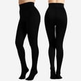 thumbnail image 1 of NAISIBABY Girls Footed Tights, Fleece Lined Stretchy High Waisted Winter Warm Legging Pantyhose Black 6T, 1 of 6