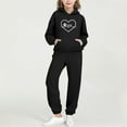 thumbnail image 1 of NAISIBABY Girls Hoodie and Sweatpants Set, Long Sleeve Pullover Sweatshirt with Jogger Pants Fall Winter Casual Outfit 2-Piece Black 4T, 1 of 6