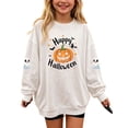 thumbnail image 1 of NAISIBABY Girls Hoodies,Graphic Long Sleeve Crewneck Pullover Halloween Sweatshirt White Size 9, 1 of 7